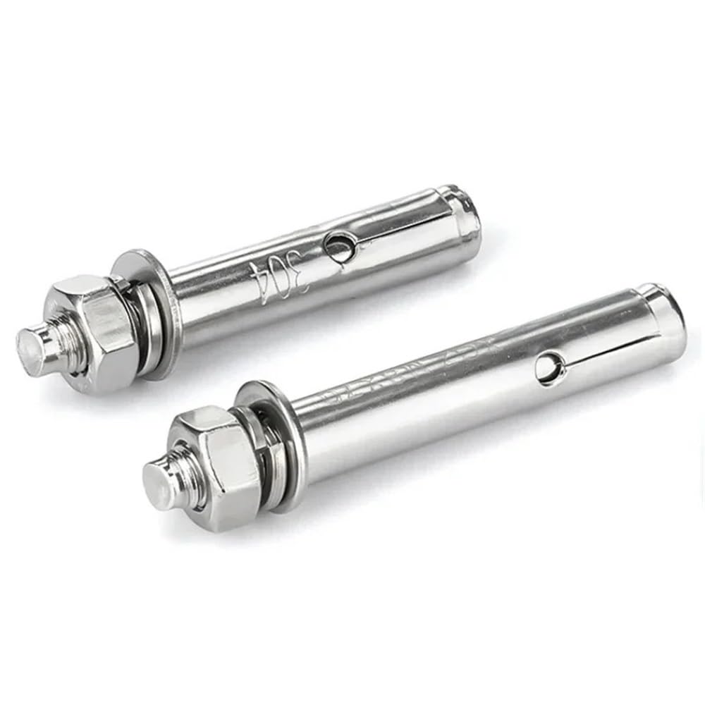 Perno de expansión de acero inoxidable 304, pernos de fijación, anclaje de manguito for hormigón, M6, M8, M10, M12, M14, M16, M20(200mm,M16-1pcs)