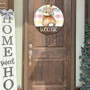 Easterdoordecorationseasterwreathsforfrontdooreasterspringdoorhangereastersigneasterwallporchhangingdecorbunnywreath12inchpinkbluebuffaloplaideasterwelcomedoorsign Urban Country Home Decor Easter door decorations easter wreaths for front door easter spring door hanger easter sign easter wall porch hanging decor bunny wreath 12 inch pink blue buffalo plaid easter welcome door sign urban country home decor