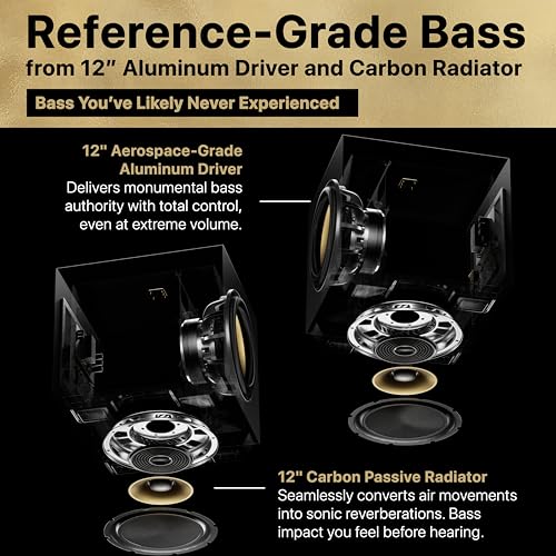 Image of Nakamichi Dragon 11.2.6 Ch Surround System w Dolby Atmos /DTS:X Pro (Pro Cinema Engine), HiFi AMTs, Dual Reference 12 inch Subs, Bipolar Surr, 6 Discrete Height Ch, 3850Watts Max Output. AVR Grade Soundbar
