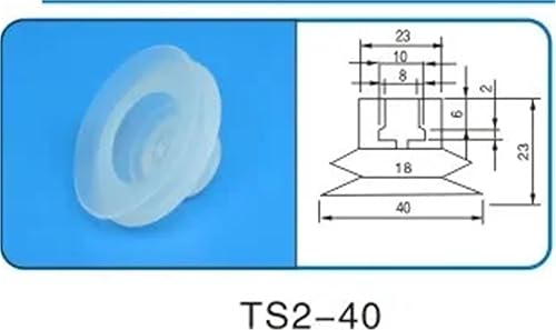 Miniatura 2 de 10Pcs Robot Accessories Suction Cup Silicone Nozzle Industrial Vacuum Silica Gel Powerful Sucker Industrial Suction Nozzle(TS2-40)