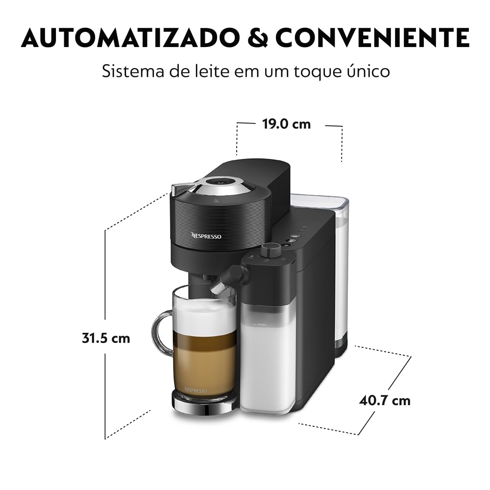 Cafeteira Espresso Nespresso Vertuo Lattissima Preta 220V | Amazon
