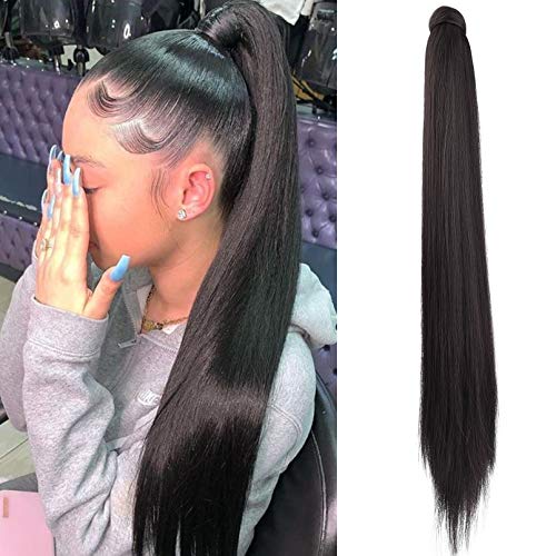 SEIKEA Ponytail Extension Clip in Wrap Around Long...
