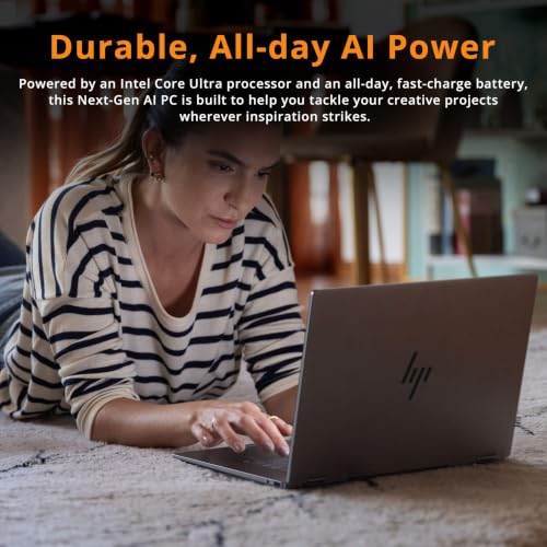 Image of HP OmniBook X Flip 2-in-1 16 inch 2K Touch Copilot+ PC Laptop, Intel Core Ultra 7 256V, 16GB LPDDR5X, 5TB Storage (4TB SSD+1TB Docking Station), Intel Arc 140V GPU, Backlit Keyboard, Win 11, Gray
