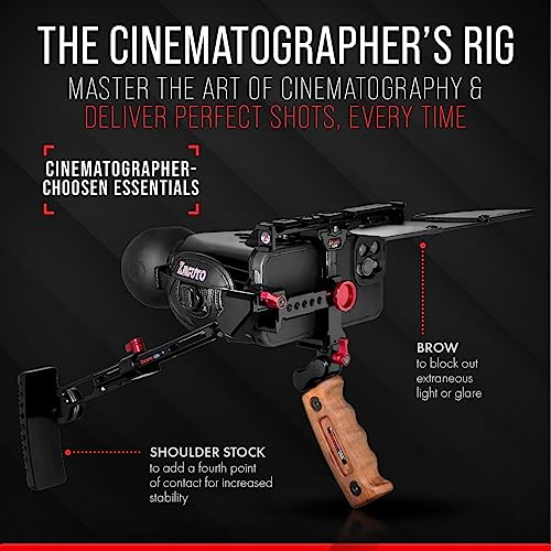 Image of Zacuto Cinematographer's Rig | Smartphone Video Rig w /Smart Z Finder, Director's Grip, Accessory Rail, Bridge, Brow, Shoulder Stock & More | Filmmaking & Content Creator Accessories for Mobile Phones