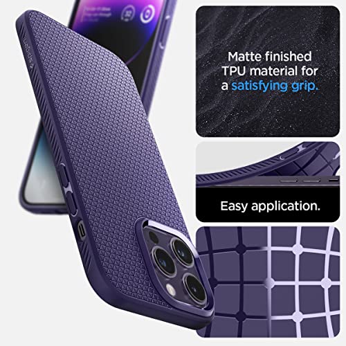 Image of Spigen Liquid Air Designed for iPhone 14 Pro Max Case (2022) [Military-Grade Protection] - Deep Purple