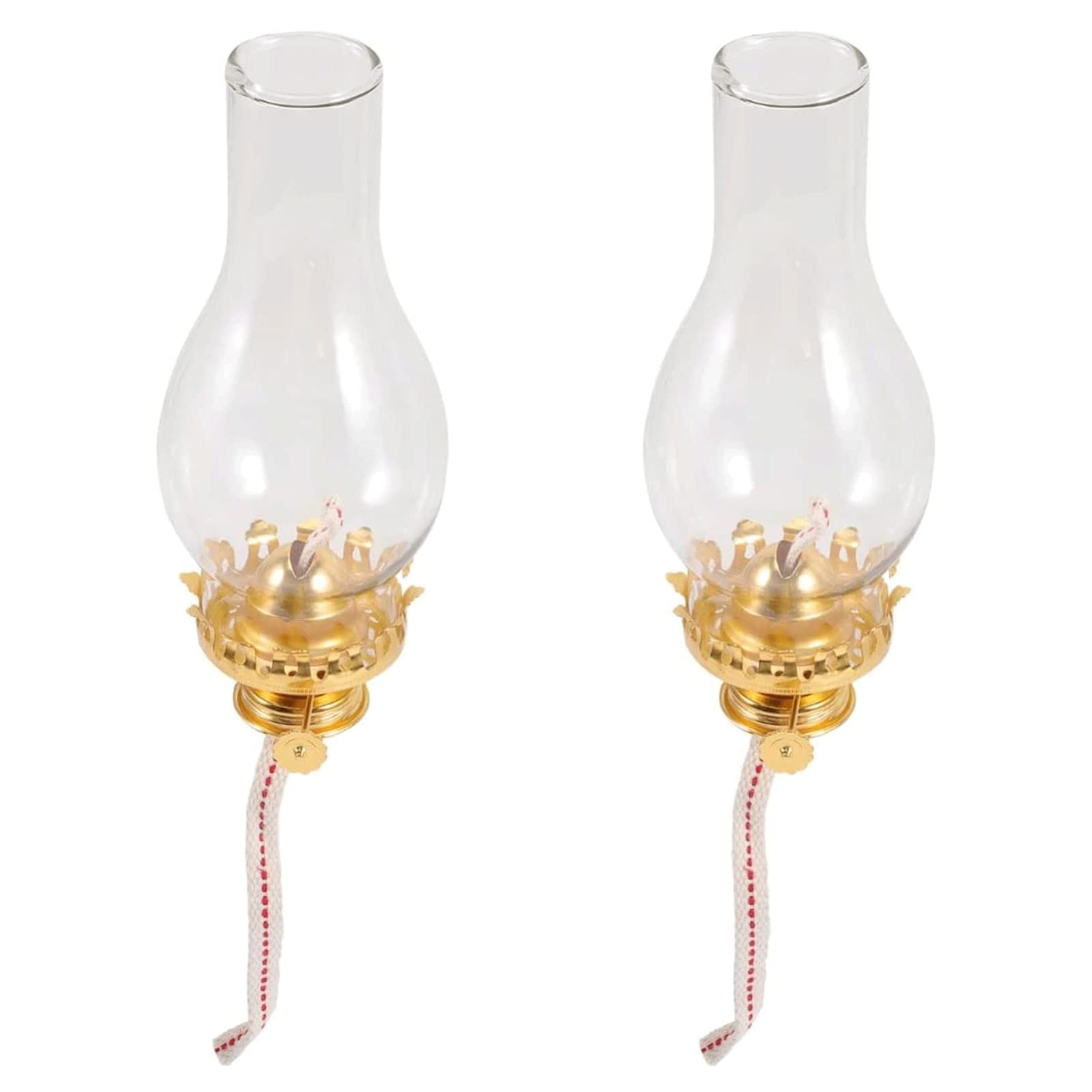 Kerosene Lamps, Kerosene Lamp Shade Replacement Vintage Wick Burner Patio Decoration(16.5x5.3cmx2pcs)