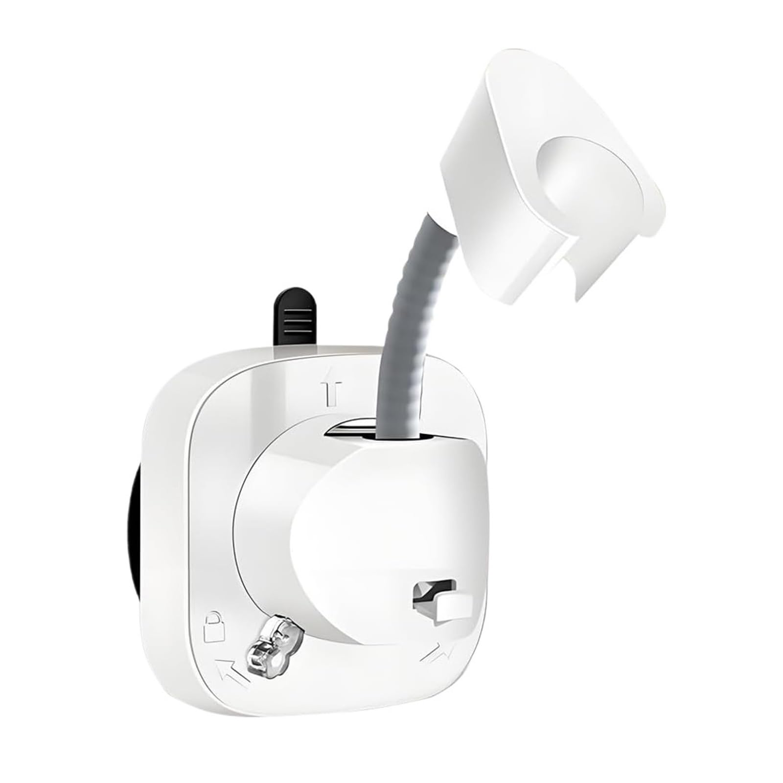 1pcs Suction Cup Shower Holder with Hook(White)