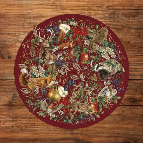 Gibsons Rompecabezas Circular de 500 Piezas para Adultos – Escena de Animales del Bosque – The Art File Collection – Rompecabezas Premium Sustentable Hecho en EE. UU. miniatura 2