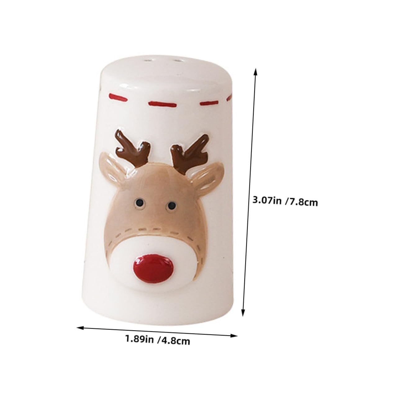2 Stück Keramik Gewürzstreuer Teilig Salz Pfefferstreuer Salz und Pfeffermühle Weihnachten Küchen Gewürzbehälter für Pfeffer und Gewürze