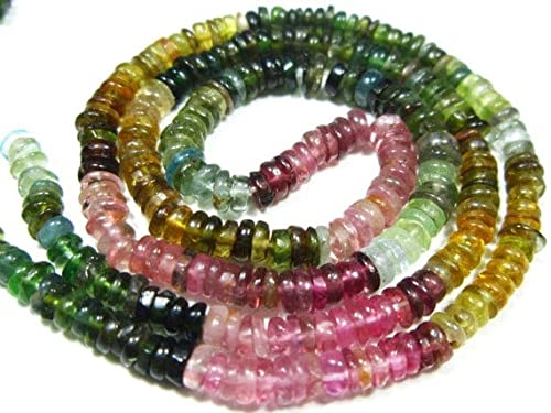 Multi Tourmaline perles rondes 3mm fil de 14 pouces pour DIY fabrication bijoux