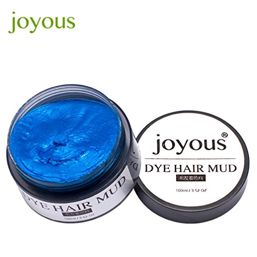 AMA(TM) Professional Instant Hair Dye Temporary Non-toxic Hair Spray Mud Cream (Blue)