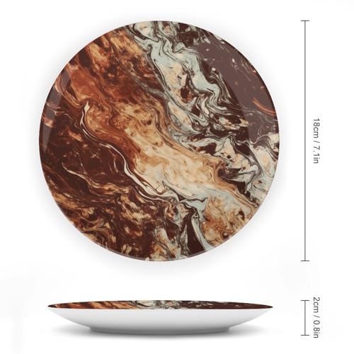 Plato Decorativo de Porcelana Ósea con Soporte 7 pulgadas miniatura 2
