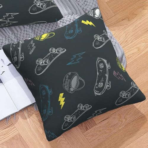 Housse de coussin graffiti lavable en machine pour déco de canapé - 8