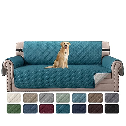 H.VERSAILTEX Reversible Couch Cover Sofa Cover for 3 Cushion Couch Water Resistant Dog Couch...