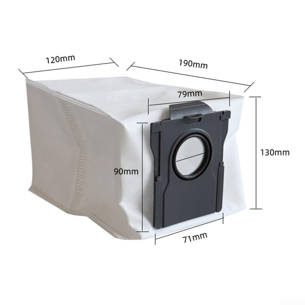 Vacuum Dust Bags, Large Capacity Non-woven Fabrics Replaceemnt Bag For Ultra For MOVA P10 Pro Robotic Vacuum Cleaner (10 PACK)