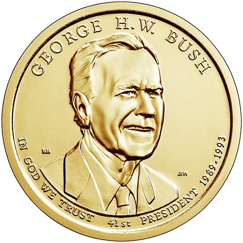 2020 P Position A $1 AU/BU George HW Bush Presidential Dollar US Mint Ungraded