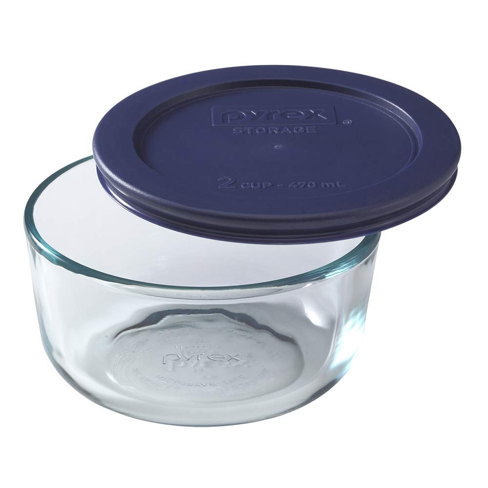 Pyrex 1118988 14-Piece Simply Store with Blue Covers, Clear by Pyrex