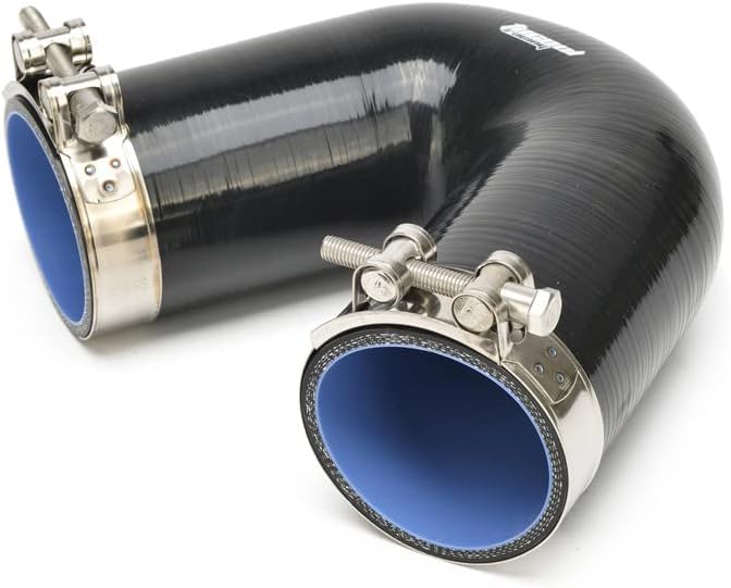 黒の3プライテンプル: 90度エルボーシリコンホースインタークーラーカプラーリダクションターボード (mm):46 48 50 51 54 57 60  64 70 76 80 85 90 - AliExpress 2インチ 45度エルボーターボ/インタークーラー/インテークパイピングカプラー  シリコンホース(ブラック) 4層 3.5インチ シリコン 135度 エルボーコネクター ジョイナー ターボホース パイプ インタークーラー ターボ エアインテー