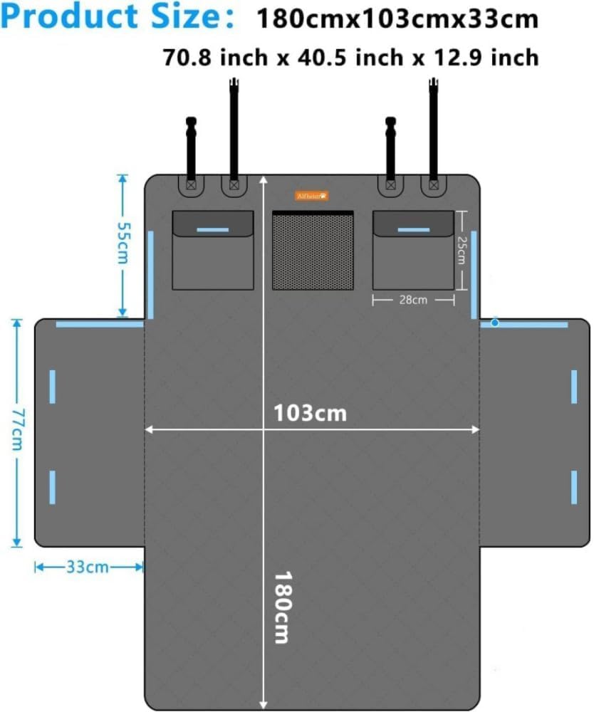 Protection Coffre Voiture Chien pour BMW i3 i4 i5 i7 i8 IX iX1 iX2 iX3 iX5, Imperméable Antidérapant Pliable Animaux Compagnie Intérieurs Accessoires