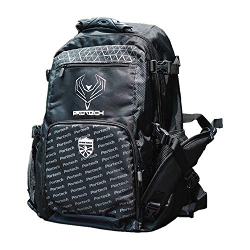 Portech Inline Skate Bag Roller Skate Backpack with Adjustable Straps, Daily Commute and Travel, Durable Black Large Backpack