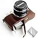 Produktbild First2savvv Dunkelbraun Gehäusehälfte präzise Passform PU-Leder Kameratasche Fall Tasche Cover für Olympus Pen E-PL9 E-PL8 E-PL7 - XJD-EPL9-D10G11