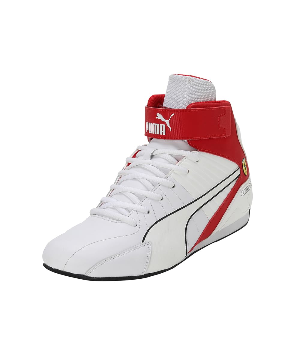 Puma Unisex-Adult Ferrari Kart Cat Mid White-Rosso Corsa Sneaker - 7 UK (30751204) (B0CBPSCGFH) Amazon Price History, Amazon Price Tracker