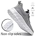 EKRBXA Men Tennis Shoes Running Shoes - Gym Sneakers Shoes Walking Workout Shoes Non Slip Walking Athletic Slip on Breathable Mesh Comfortable Lightweight Casual Fashion Sports Shoes Light Gray 11