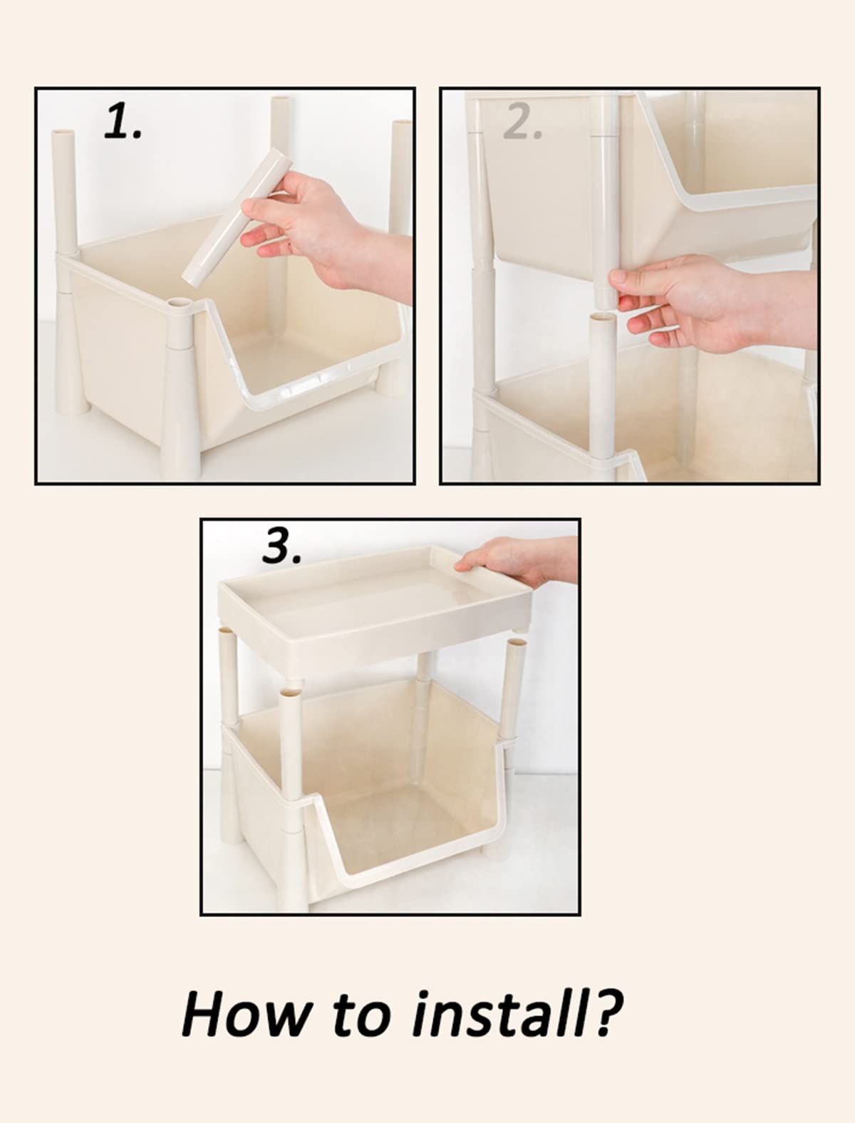 Scaffale multiuso, Mensola espositiva angolare salvaspazio Scaffale portaoggetti piccolo regolabile, Ripiani Impilabili, Libreria Scaffali portaoggetti in piedi per bagno, dormitorio, lavanderia