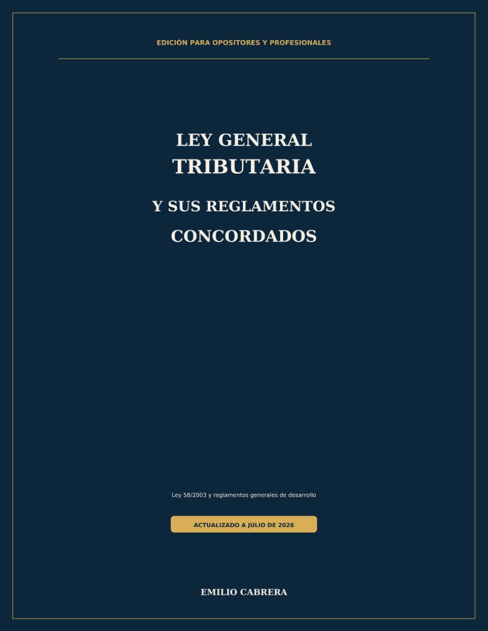 Ley General Tributaria y sus reglamentos concordados: gran formato para estudio y doble columna