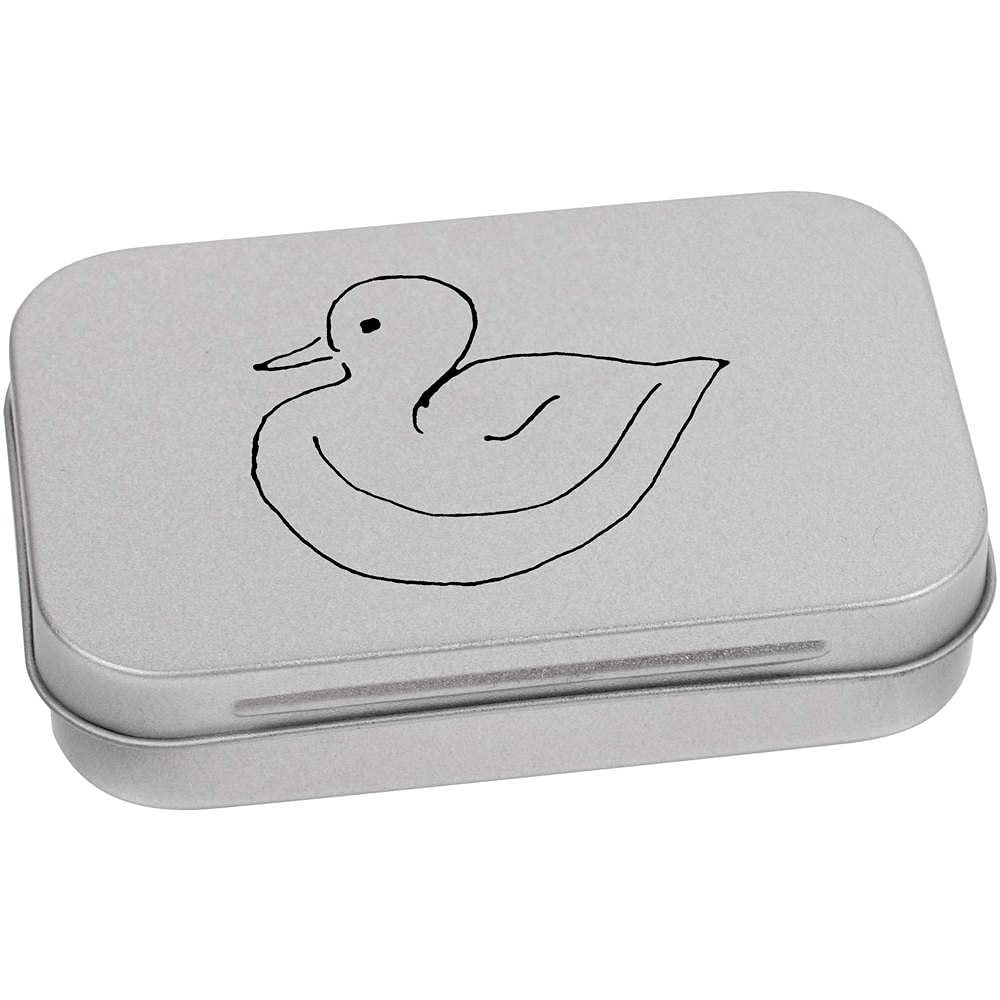 Azeeda 95mm 'Duck' Metal Hinged Tin/Storage Box (TT00151973)