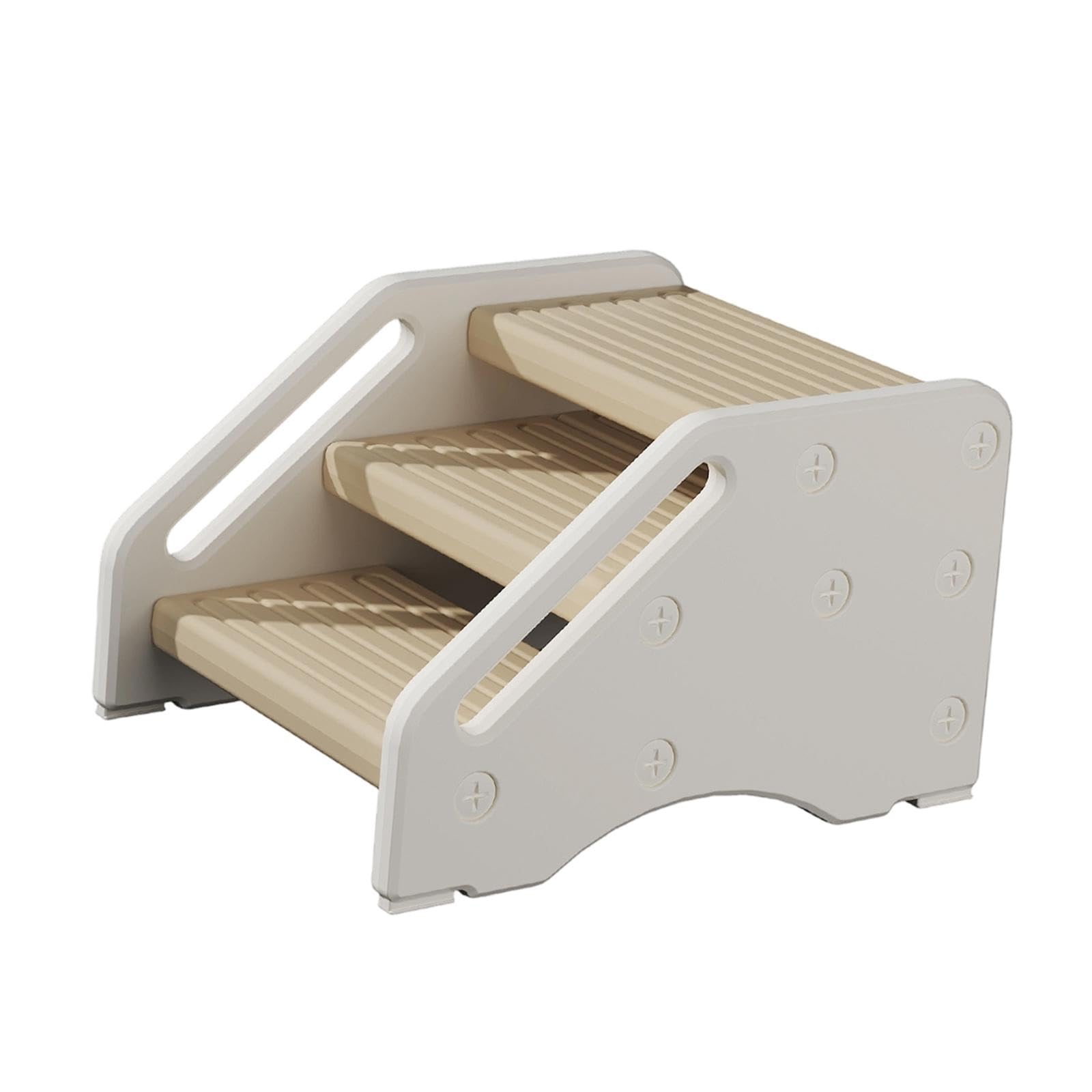 Kinder Trittschemel, Rutschfeste Fußstütze mit Griffen, Tragbar, Aus HDPE, Dreistufig, für Toilette, Bett Und Badezimmer, Geeignet für Töpfchentrainin