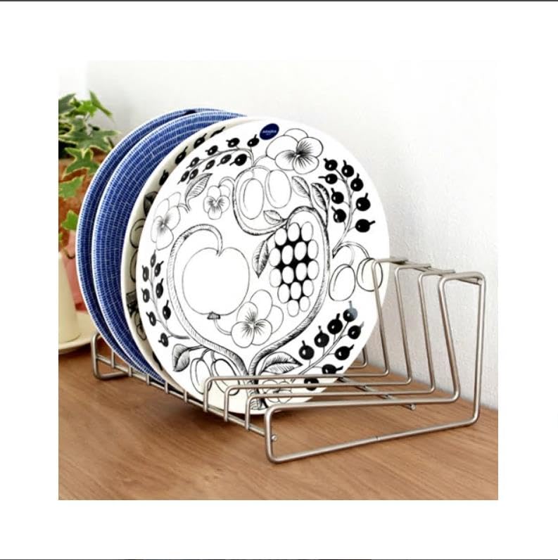 Amazon｜家事問屋 ディッシュスタンド 26 18～24cm 9枚収納 ディッシュ