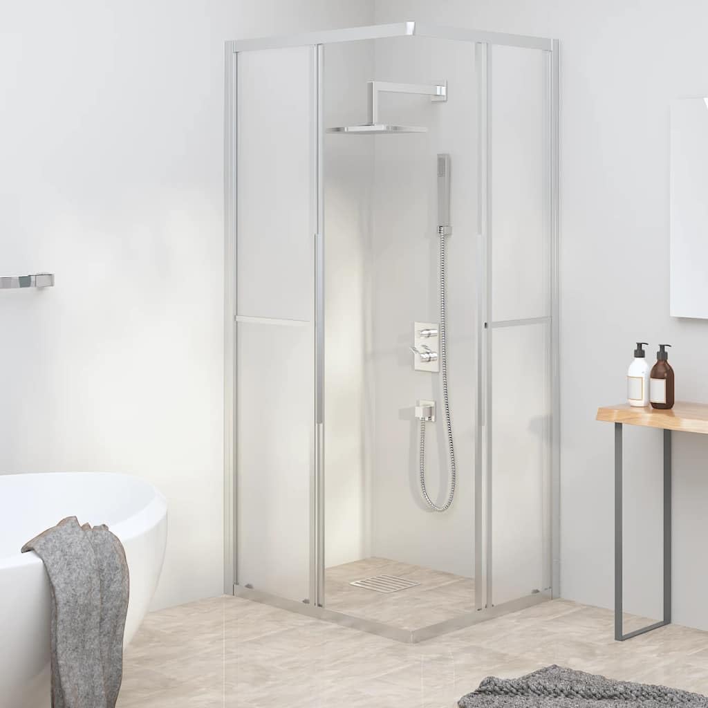 Cabina de ducha ESG mate, 90 x 70 x 180 cm, con marco de aluminio, ahorra espacio, ducha esquinera, mampara de ducha mate, puerta corredera silenciosa, incluye accesorios de montaje para baño