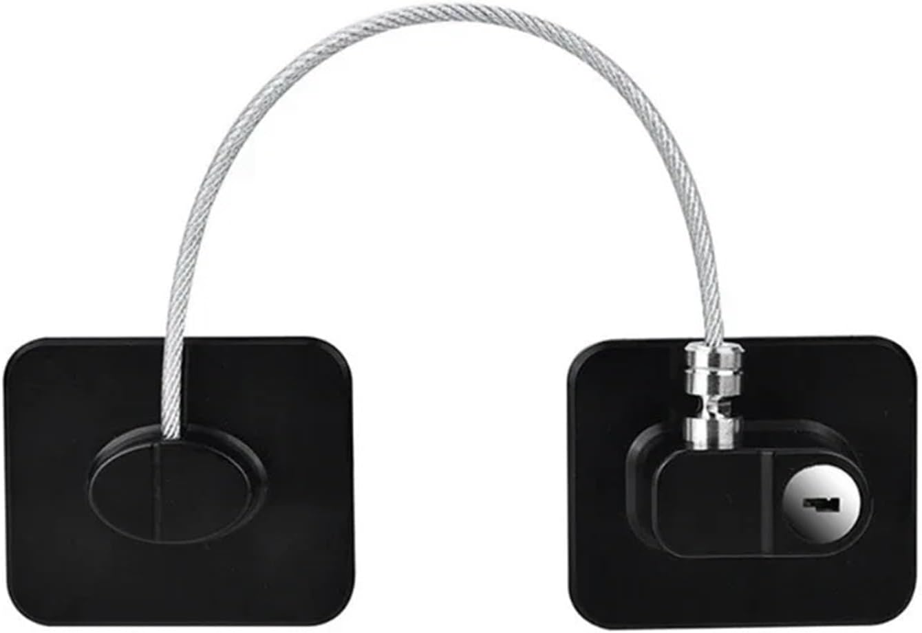 1Pcs Child Lock Window Refrigerator Opening Security Cable Door Lock for Kids Protector(D)