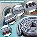 FOMIUZY Dryer Drum Felt Gasket Seal Repair Replacement For Whirlpool Kenmore 110 Maytag Amana KitchenAid Crosley Admiral GEW9250PW1 WED5100HW Replaces 280114 AP3790434 PS970088 W10166807 W10116343