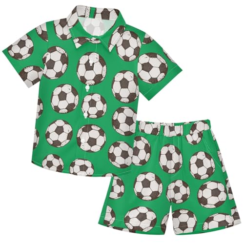 Image of visesunny Boy Floral Short Sleeve Button Down Shirt & Casual Shorts Set Summer Outfits 3-10 Years Clothes
