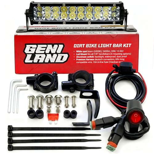 GENILAND Dirt Bike Light Bar Kit