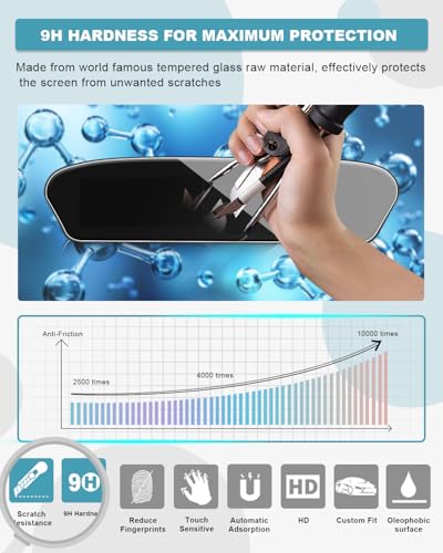 Image of CDEFG Tempered Glass for 2026 Audi Q5 / 2025 2026 Audi Q6 e tron Screen Protector, for 14.5 Inch Touchscreen & 11.9 Inch Instrument Panel, for 2026 Audi Q5 Q6 Accessories