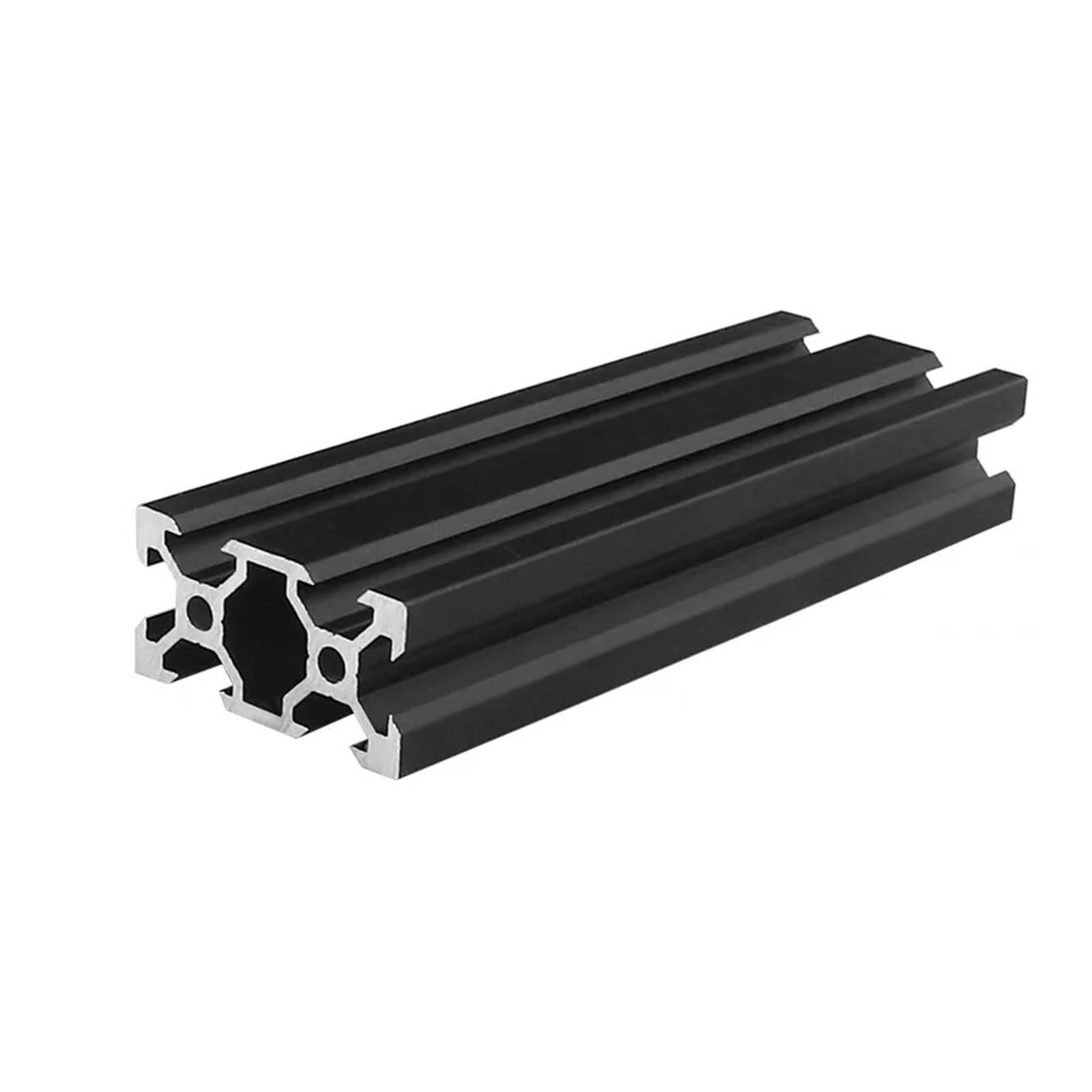 Aluminum Extrusion DHL600-1000mm 2020 2040 2060 2080 20100 Black T-Slot Aluminum Extrusions Aluminum Profiles Frame for CNC Engraving Machine(2080 Black 2pcs,650mm)