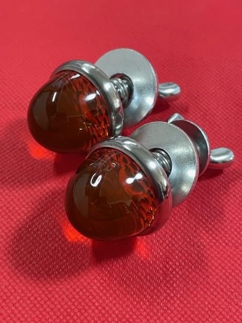 Amazon | ハーレー ガラス製 リフレクター ナンバーボルト 約6cm x 