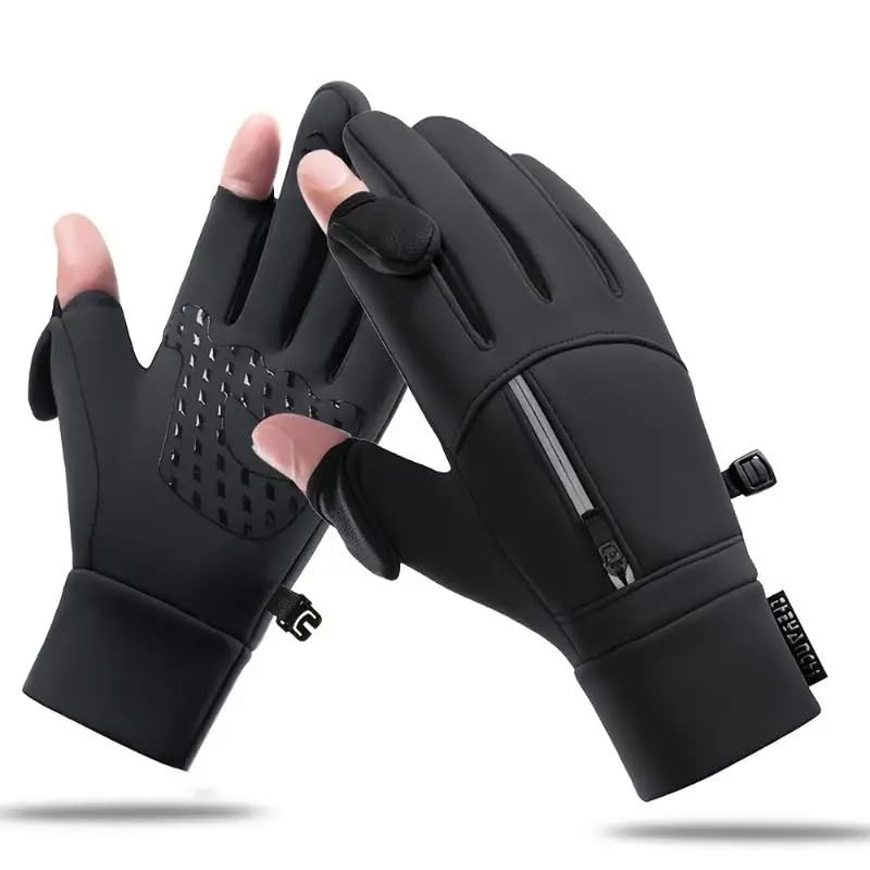 Image of Rider Gloves with Touch Screen, Winter Thermalware, Waterproof Material, Anti-Slip Silicon Design, Riding Gloves for Men & Women, Sports Glove for Work, Running, Cycling, Driving