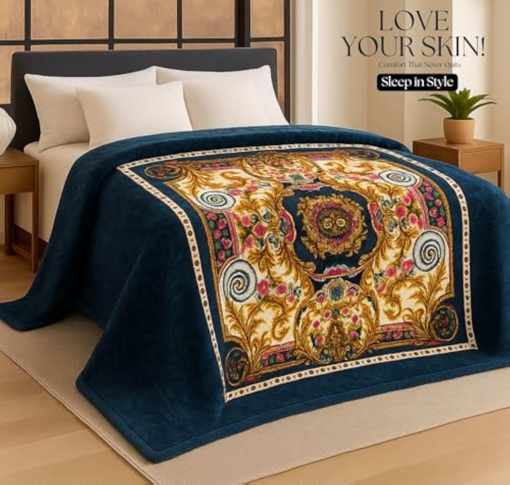 Premium Soft Mink Blanket for King Size Bed