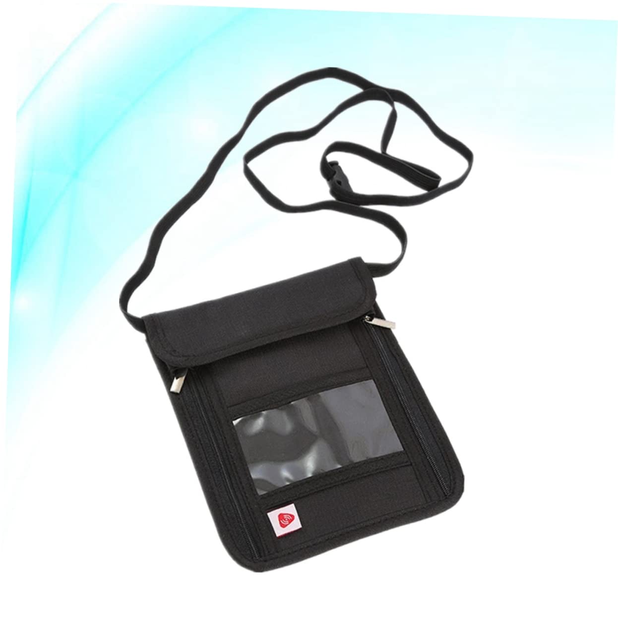 3piezas Billetera De Viaje Multifuncional RFID para Pasaporte y Documentos Portador De Cuello Negro para Organizar Dinero y Entradas