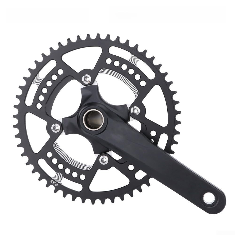 para plato Bicicleta Montaña Aleación Ligera 104BCD para plato(46T Black)