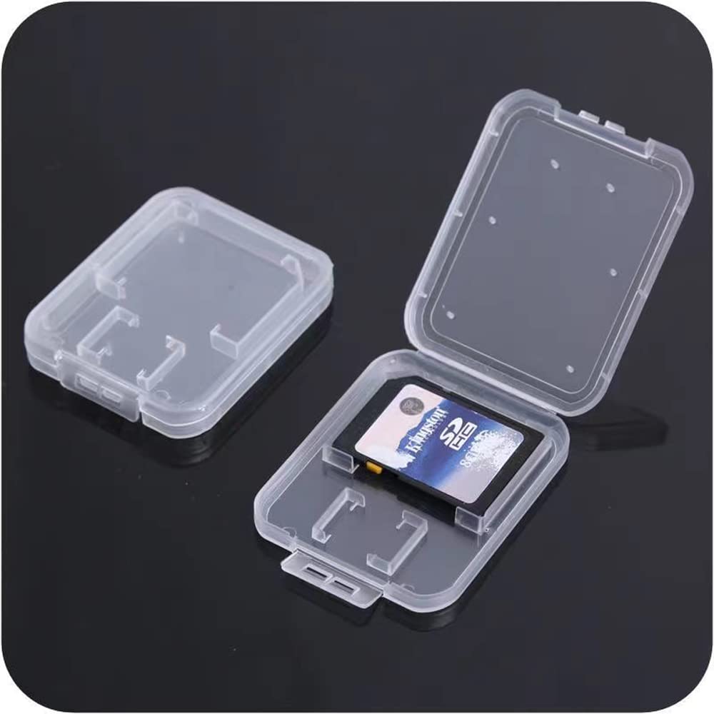 Custodia per Scheda di Memoria 12 Pezzi Custodia per Schede SD Trasparente, Memoria Storage Custodia, Custodia per Schede SD per SD MMC MicroSD