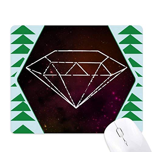 Tapis de souris green pine tree en caoutchouc durable motif cristal rouge