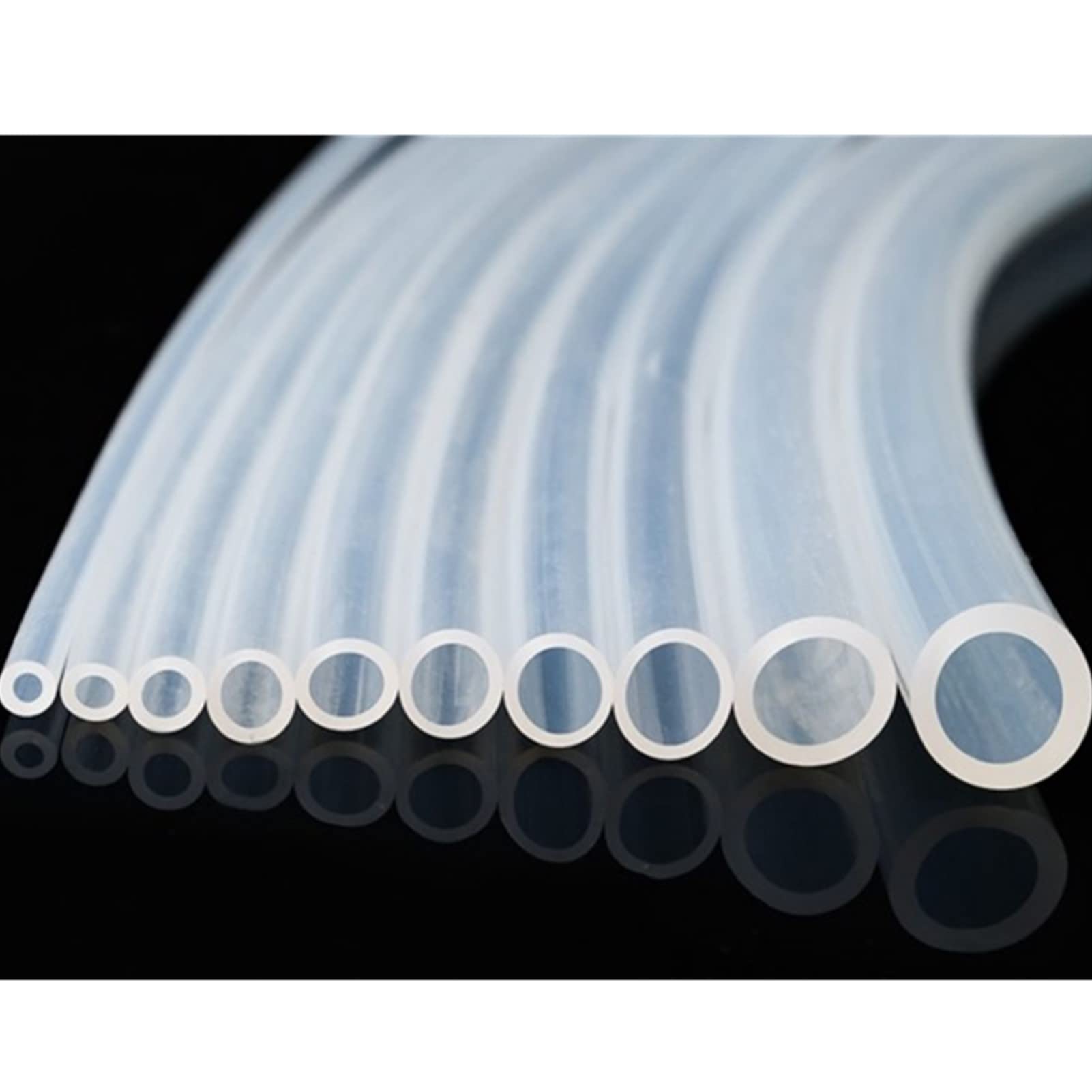 Tuyau flexible en silicone 6mm tuyau d'eau pour pompe péristaltique 17#