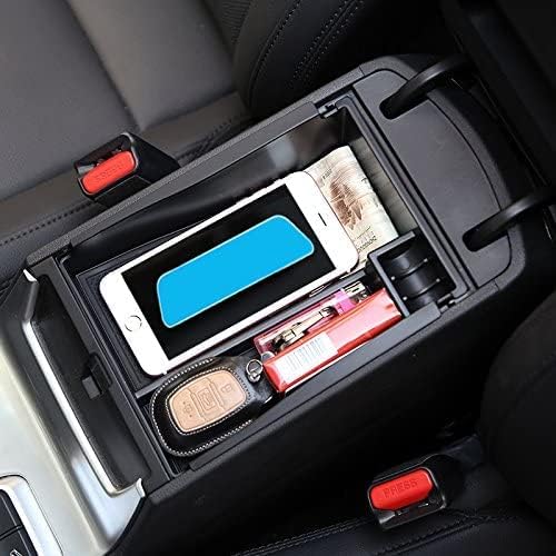 Miniatura 2 de ITrims Consola central interior para Hyundai Tucson 2016 2017 2018 2019 2020 2021 Accesorios de coche reposabrazos delantero organizador bandeja