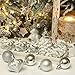Sea Team 77-Pack Assorted Shatterproof Christmas Balls Christmas Ornaments Set Decorative Baubles Pendants with Reusable Hand-held Gift Package for Xmas Tree (Silver)
