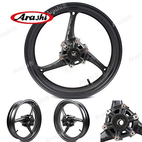 Arashi Front Wheel Rim for SUZUKI GSXR 600 750 2011-2016 Motorcycle Replacement Accessories GSX-R GSX R 600 750 GSXR600 GSXR750 Matte Black 2012 2013 2014 2015